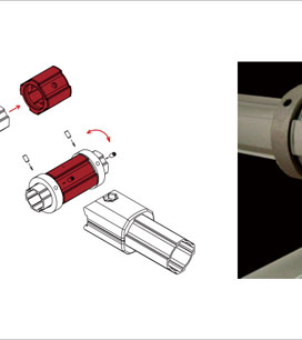 精益管旋轉(zhuǎn)套安裝示意圖 精益管旋轉(zhuǎn)套安裝示意圖