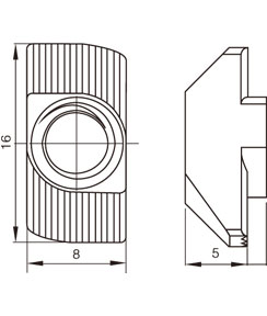 鋁型材T型螺母物理參數(shù) 鋁型材T型螺母物理參數(shù)